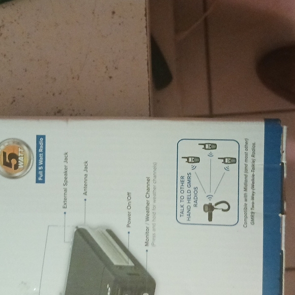 Midland mobile gmrs two-way radio and accessories MX t 90 Last One In Stock - Picture 4 of 4